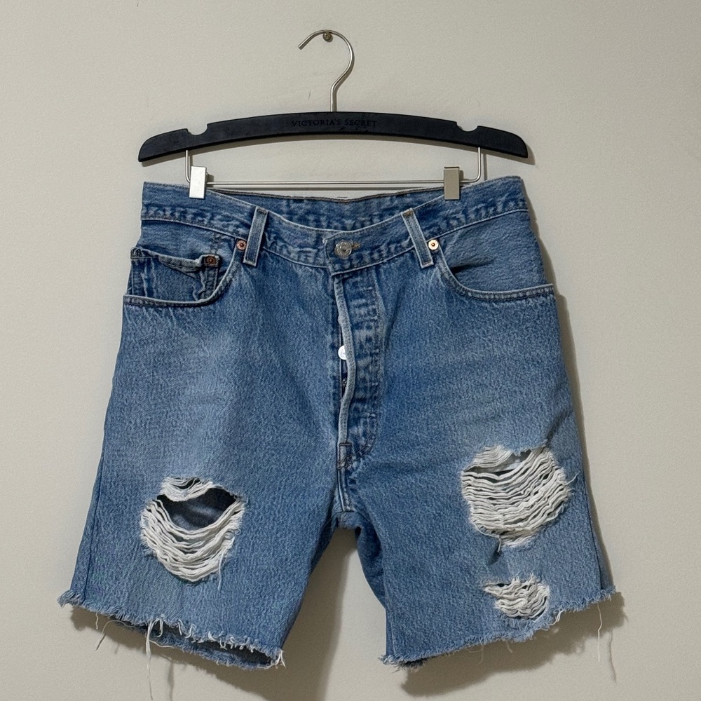 RE/DONE x LEVIS Loose Denim shorts